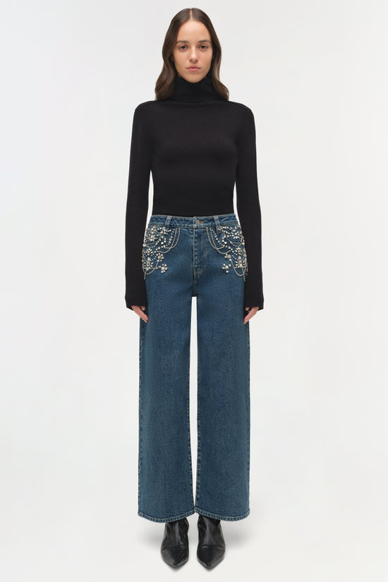 Jude Embellished Crop Jean