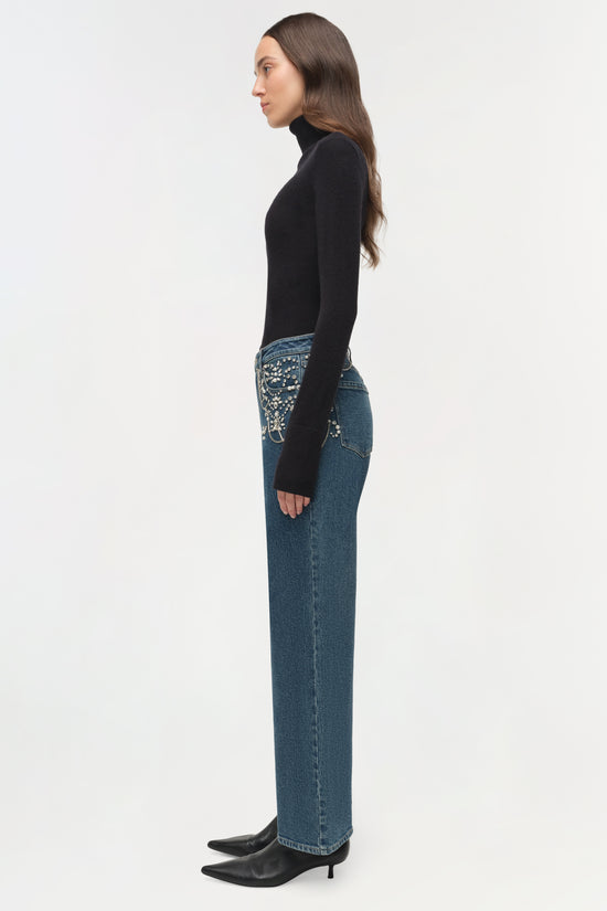 Jude Embellished Crop Jean