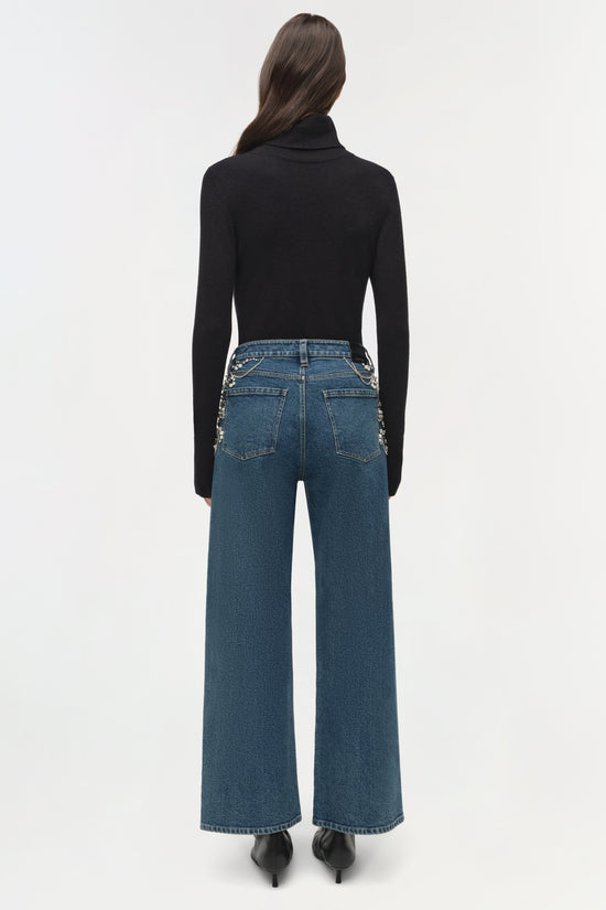 Jude Embellished Crop Jean