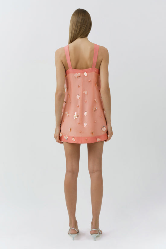 Sumi Embellished Organza Mini Dress