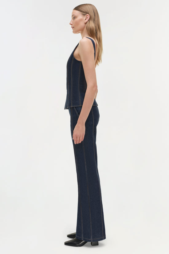 Lachlan Denim Bustier Top