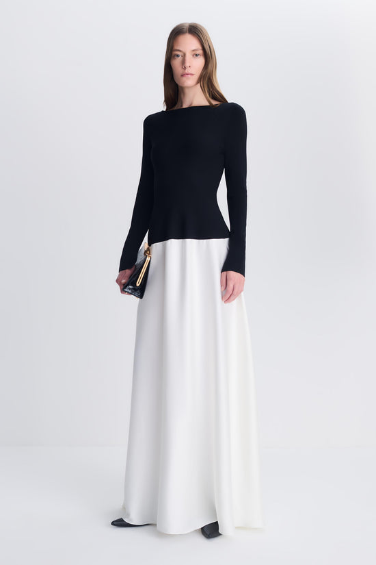 Paola Satin Knit Gown