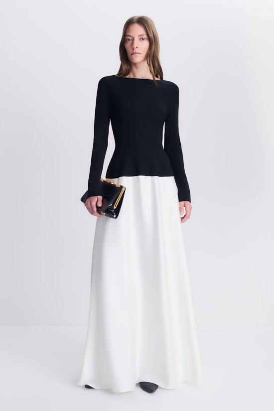 Paola Satin Knit Gown