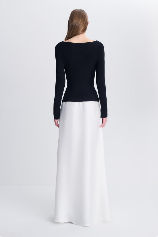 Paola Satin Knit Gown