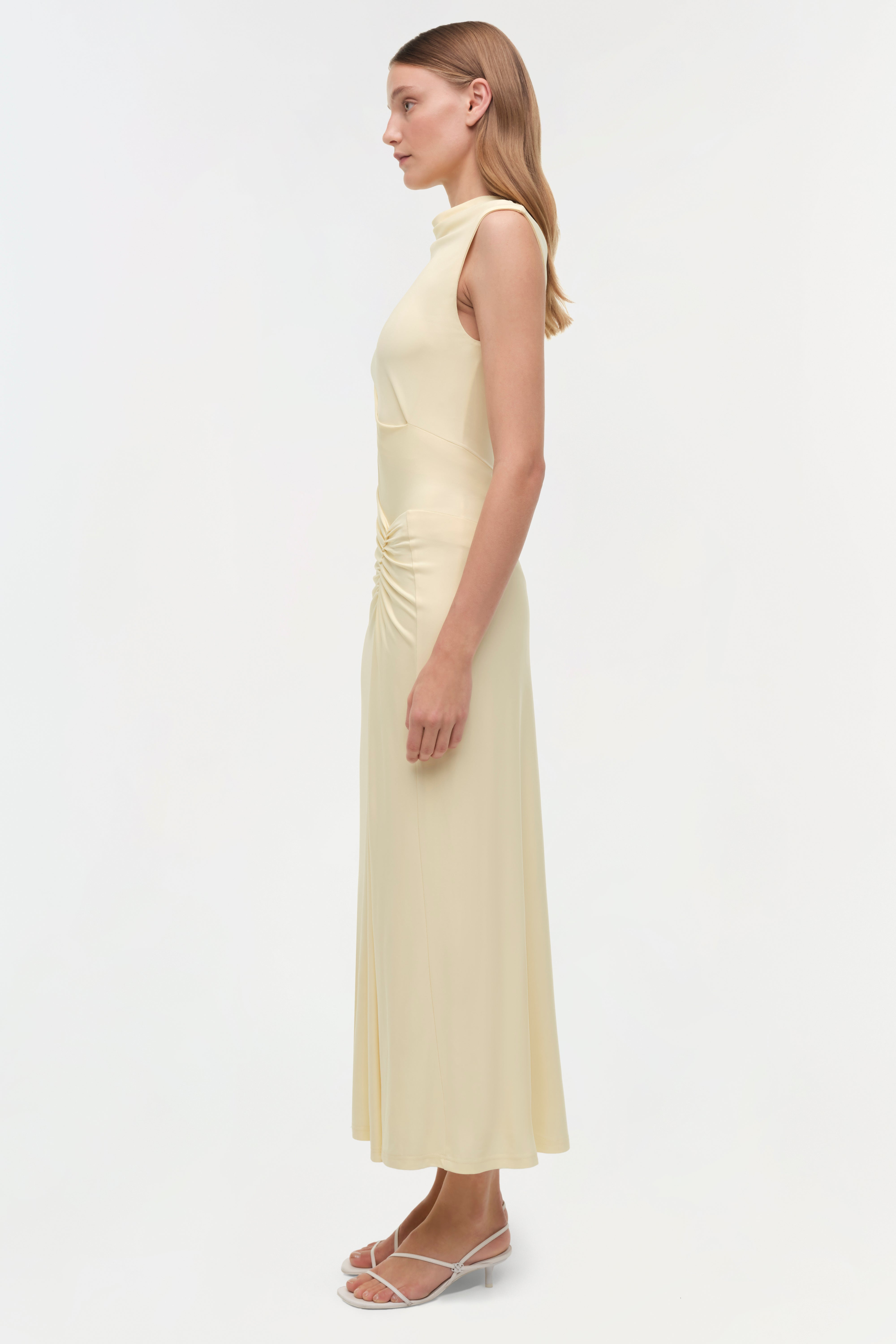 acacia midi shirt dress ALMAIS Acacia Sleeveless Linen Sundress