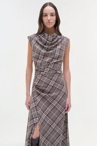 Burke Draped Midi Dress