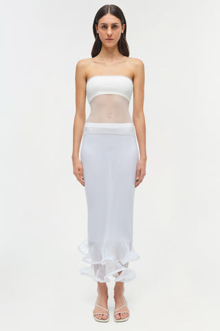 Emberly Strapless Plisse Top