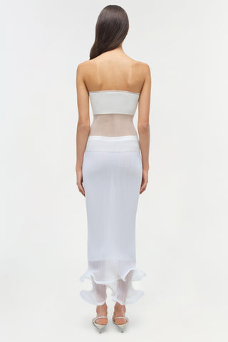 Emberly Strapless Plisse Top