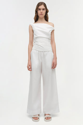 Maisel Draped Cotton Top