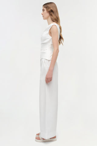 Maisel Draped Cotton Top