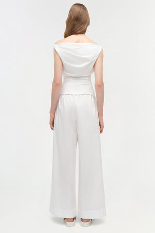 Maisel Draped Cotton Top