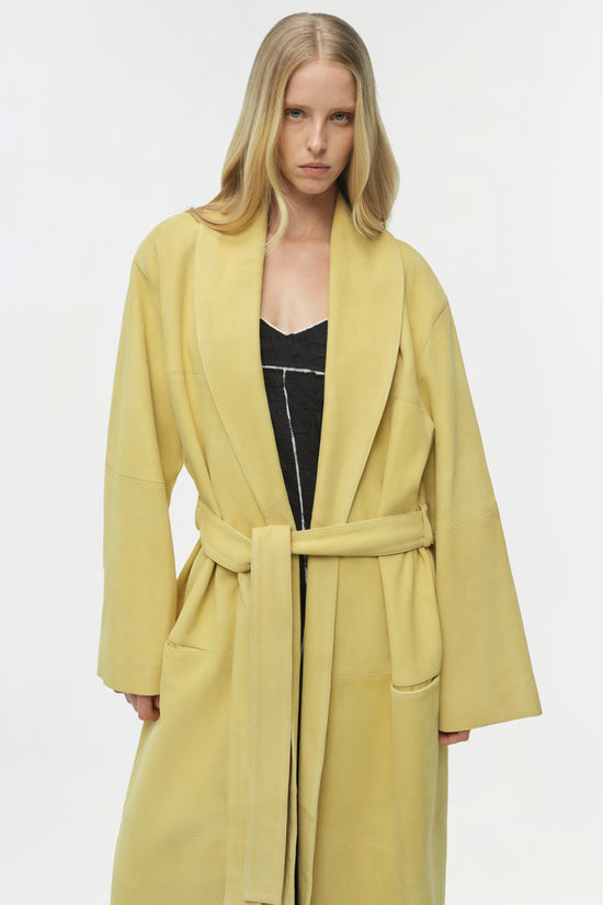 Enola Suede Trench Coat