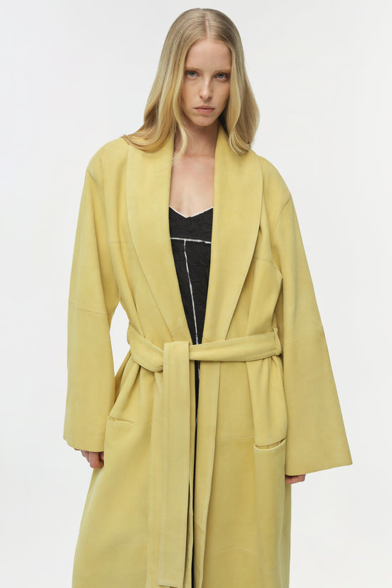Enola Suede Trench Coat