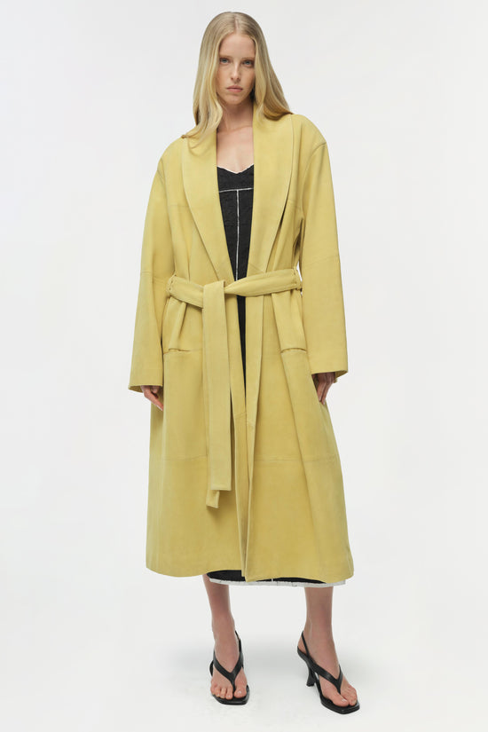 Enola Suede Trench Coat