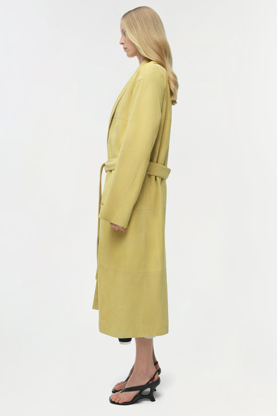Enola Suede Trench Coat