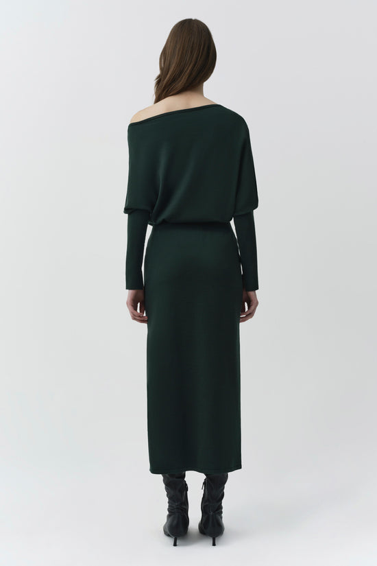 Janese Off Shoulder Knit Midi Dress