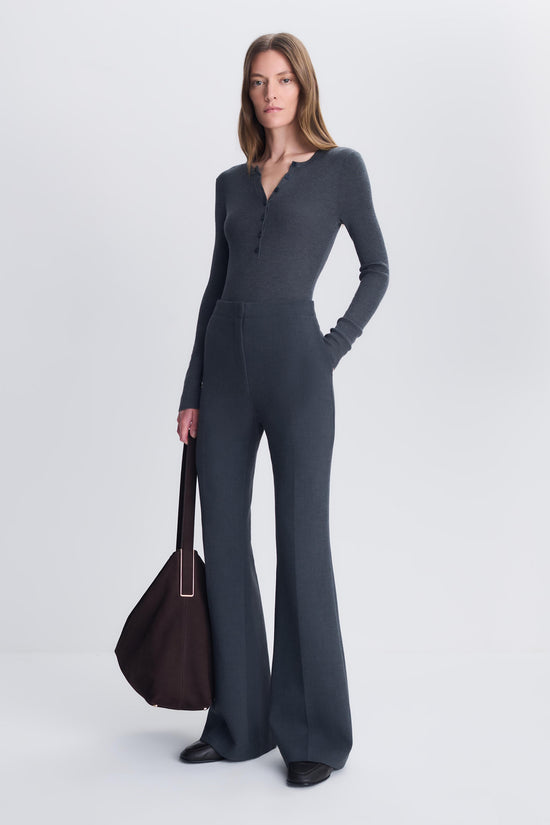 Susanne Silk Cashmere Henley Bodysuit