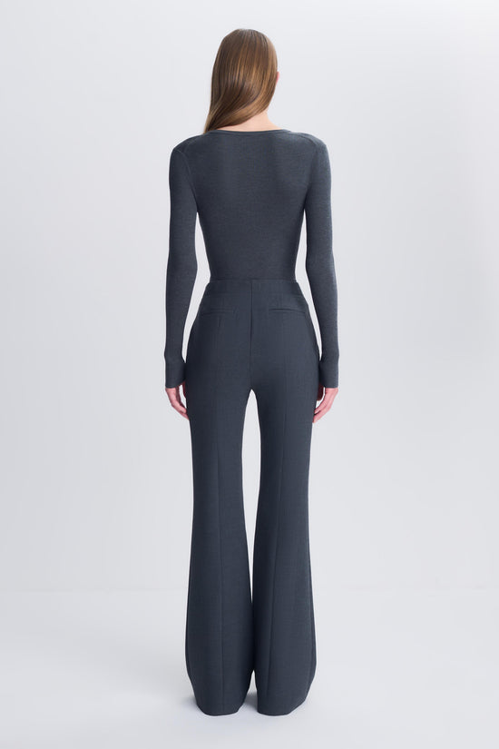 Susanne Silk Cashmere Henley Bodysuit