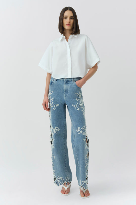 Porter Embroidered Jean