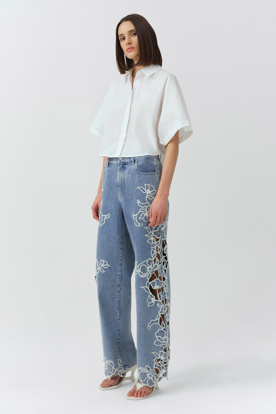 Porter Embroidered Jean