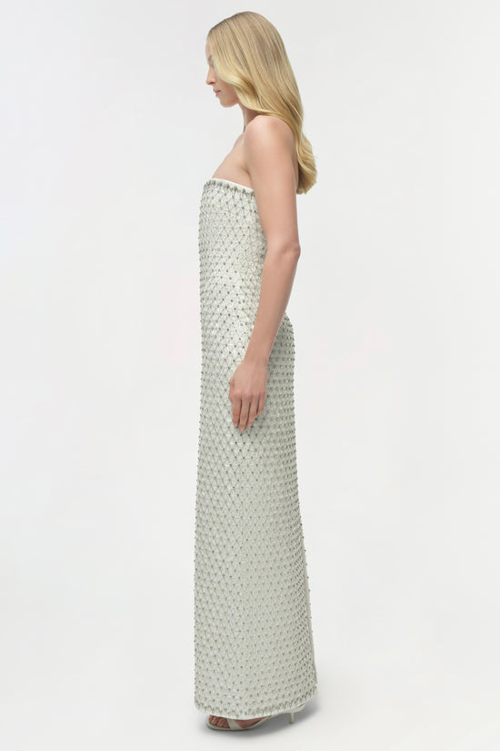 Vanessa Embellished Bustier Midi Dress