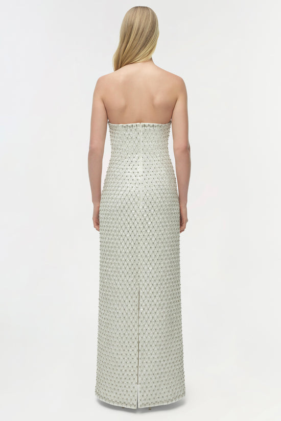 Vanessa Embellished Bustier Midi Dress