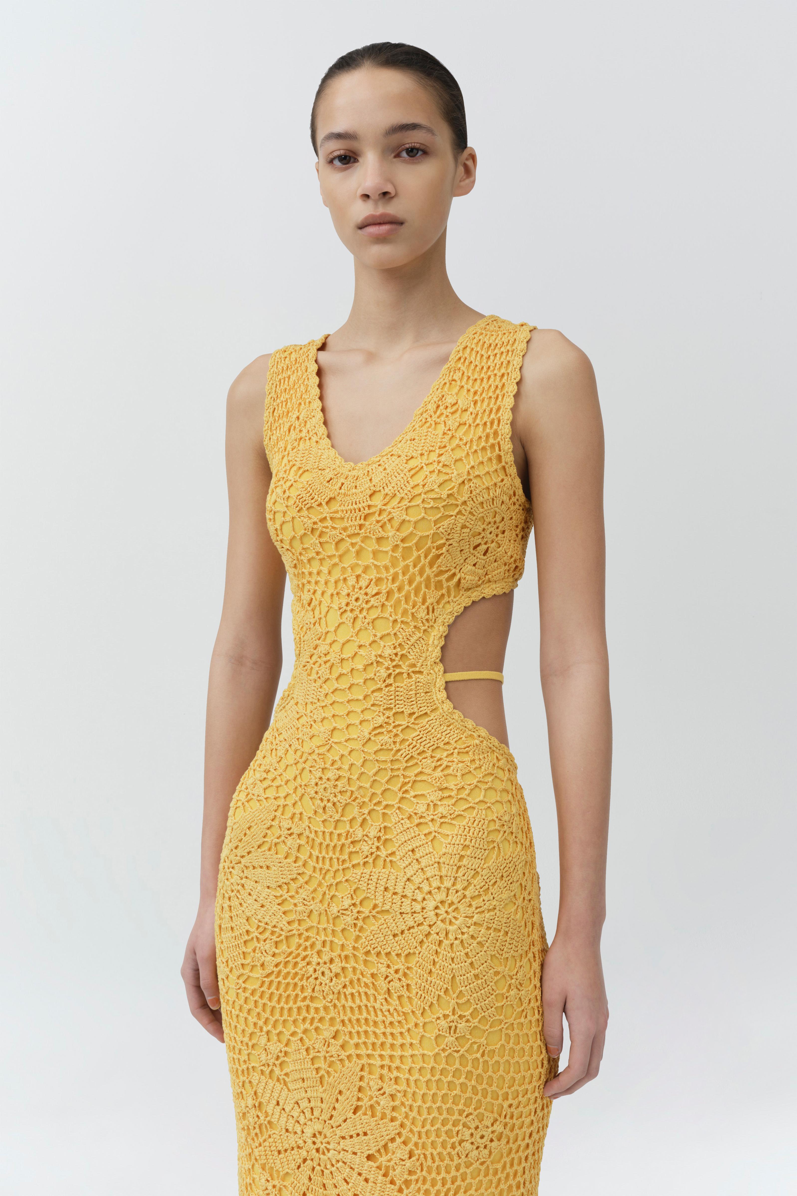 simkhai crochet dress JUST BLOOMED: The crochet dress of your dreams, courtesy of @simkhai Shop via link in bio