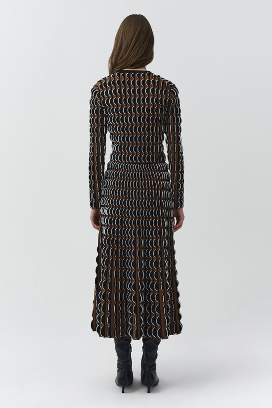 Ike Compact Knit Midi Skirt
