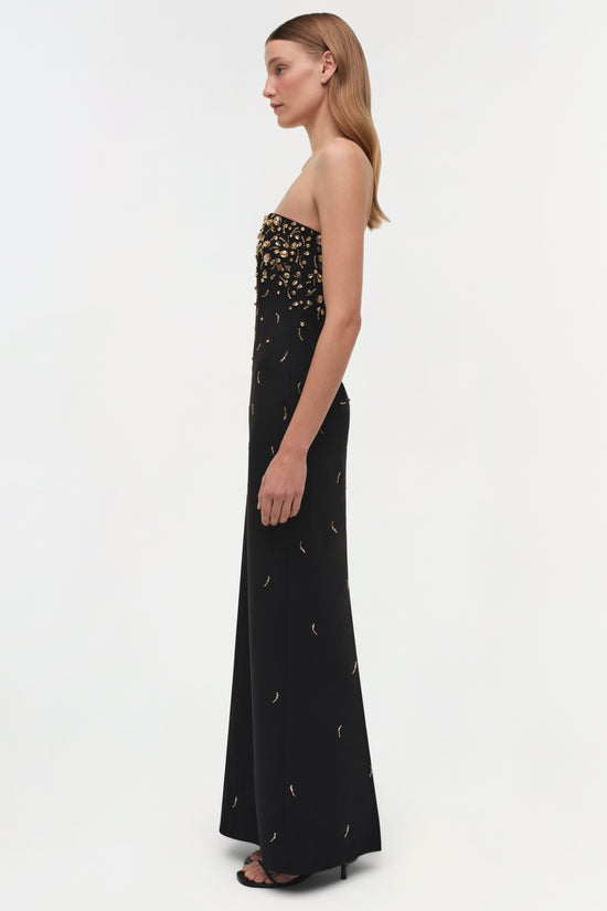Reign Embellished Strapless Gown