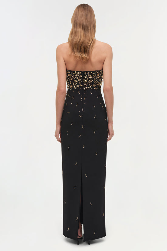 Reign Embellished Strapless Gown