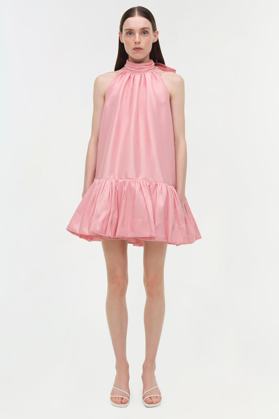 Hope Taffeta Bow Tie Mini Dress
