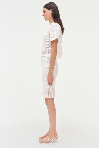 Enzo Lattice Knit Top
