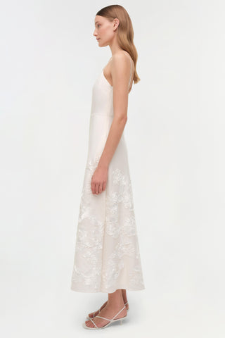 Annabella Soutache Linen Midi Dress