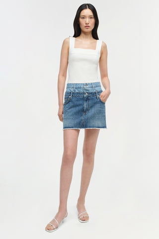 Salix Double Waistband Mini Skirt