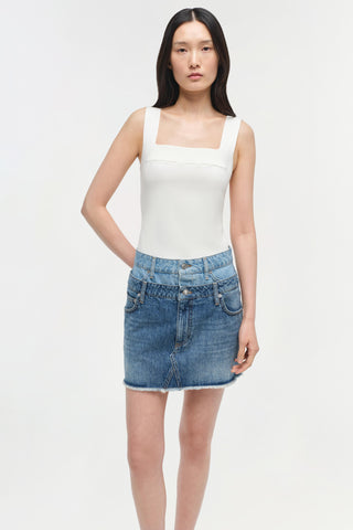 Salix Double Waistband Mini Skirt