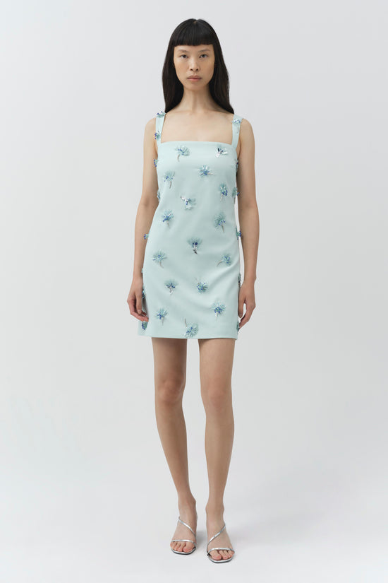 Ella Embellished Crepe Mini Dress