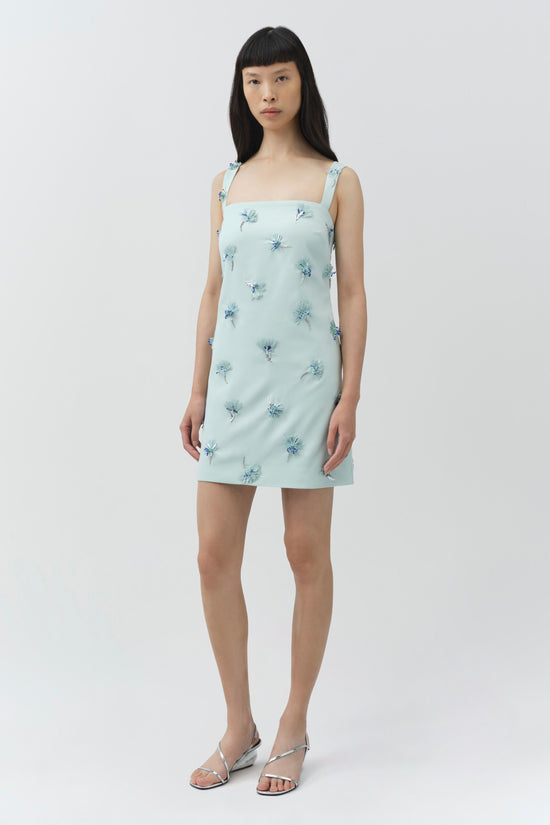 Ella Embellished Crepe Mini Dress