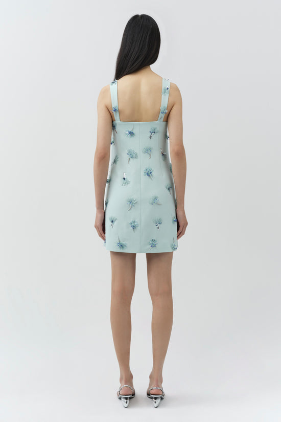 Ella Embellished Crepe Mini Dress