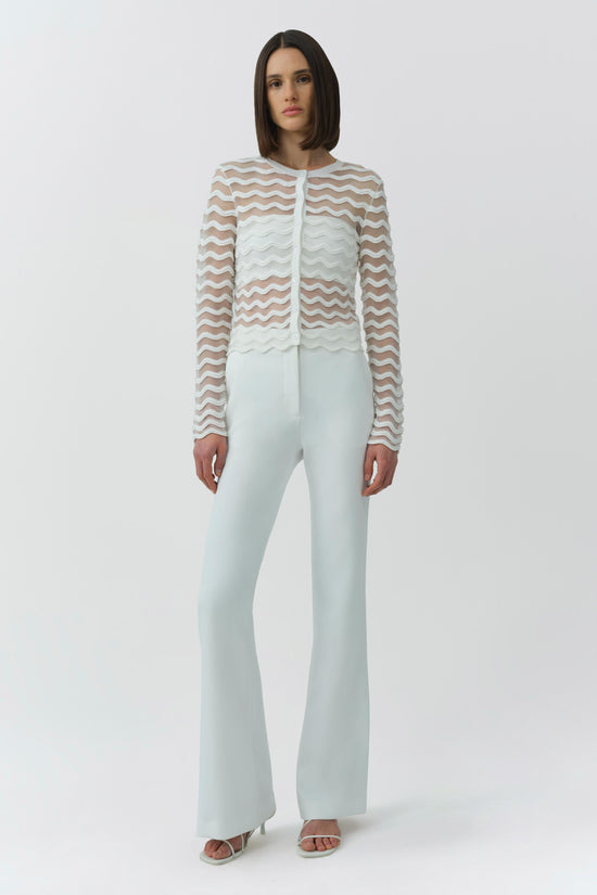 Maxime Wavy Knit Cardigan