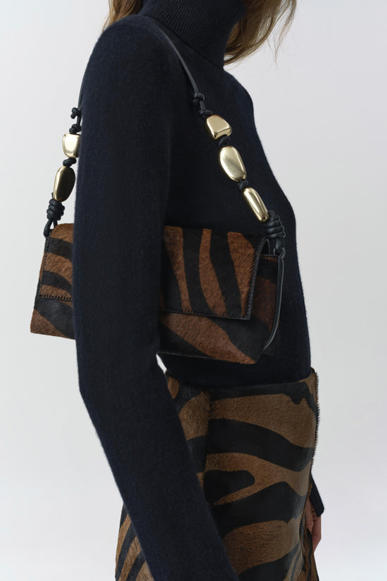 Piedra Calf Hair Shoulder Bag