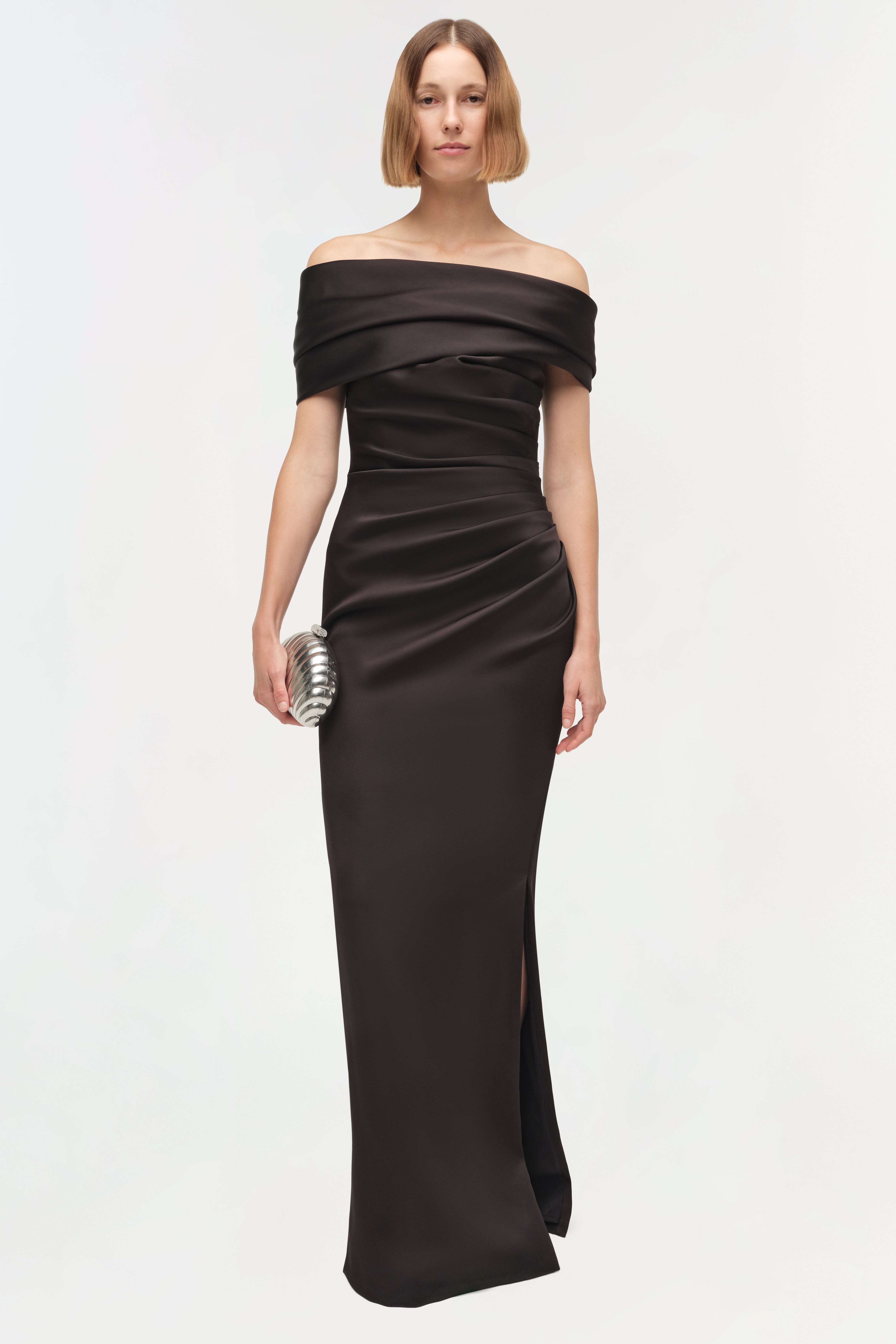 simkhai evening dress Bellamy Embellished Cape Gown SIMKHAI