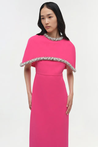 Bellamy Embellished Cape Gown