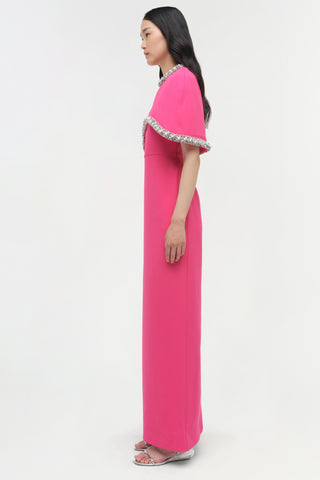 Bellamy Embellished Cape Gown