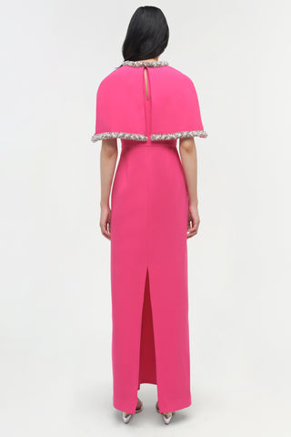 Bellamy Embellished Cape Gown