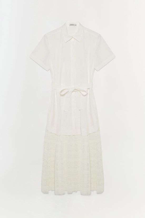 Jenner Lace Midi Shirt Dress