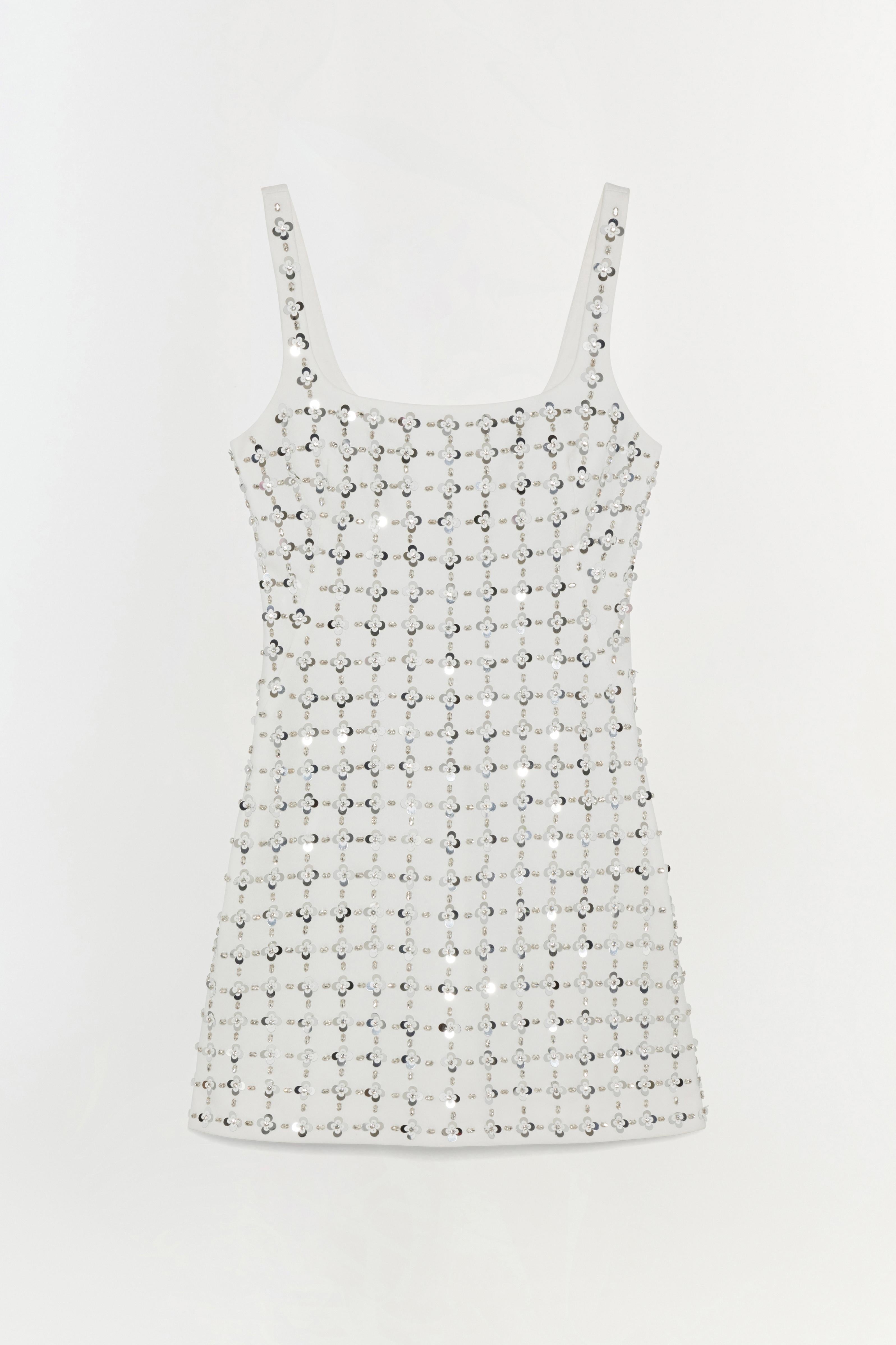 sequined sleeveless wrap dress by jonathan simkhai Jonathan Simkhai Gold Sequin Slip Wrap Dress