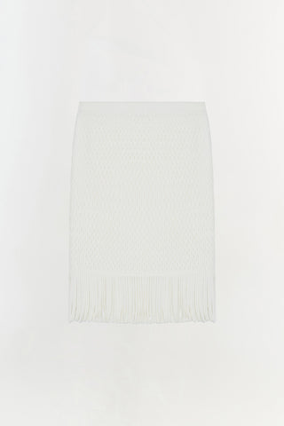 Xavia Lattice Knit Midi Skirt