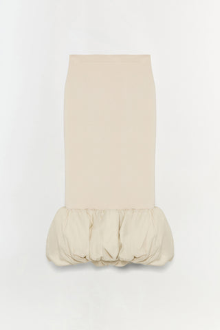 Camille Linen Knit Midi Skirt