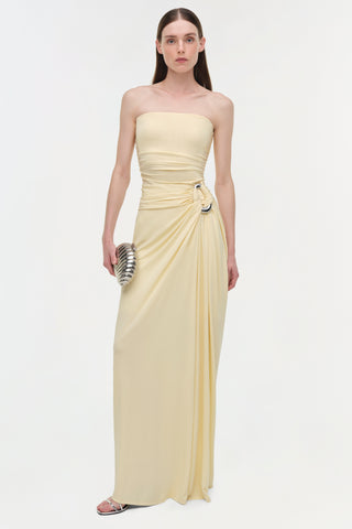 Emma Draped Jersey Bustier Gown