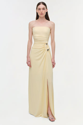 Emma Draped Jersey Bustier Gown